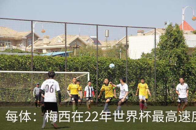 每体：梅西在22年世界杯最高速度是29.8km/h，26年达到31km/h