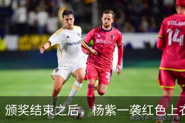 颁奖结束之后，杨紫一袭红色上衣连夜赶回北京，第二天卡点发文